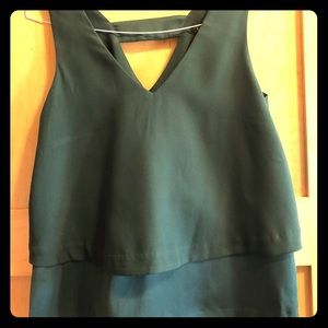 Banana Republic green sleeveless top